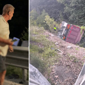 lastigi patlayan biber yuklu kamyon sarampole devrildi uc kisi yaralandi nmmmg5el