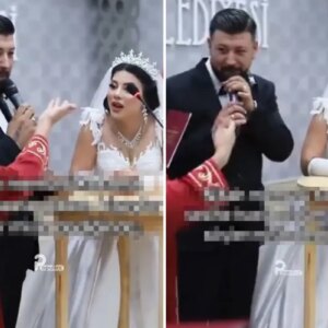 nikah memurunun damattan istegi sonrasi gelin sekilden sekile girdi JCJ59khW