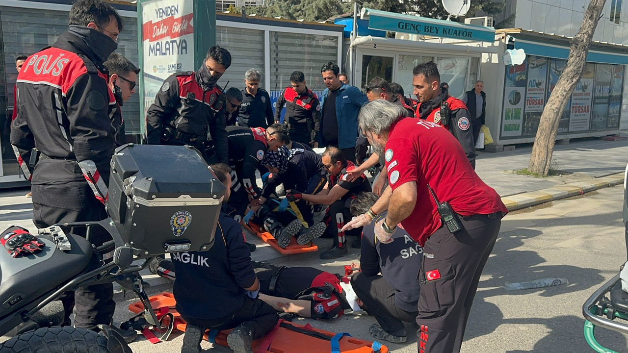 Malatya’da Görevdeki Polislerin Karıştığı Kaza: İki Yaralı