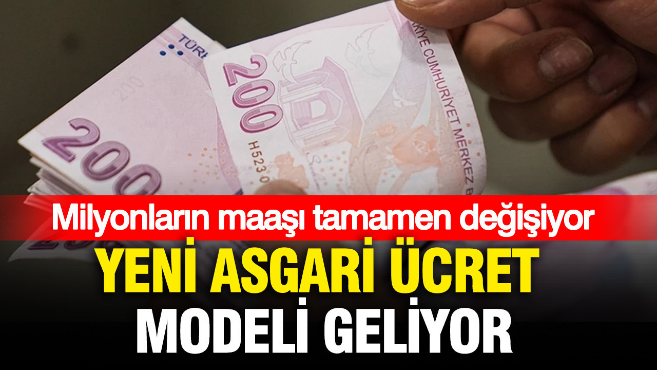 Asgari ücret için yeni model geliyor: Maaşlarda değişiklik yolda Img